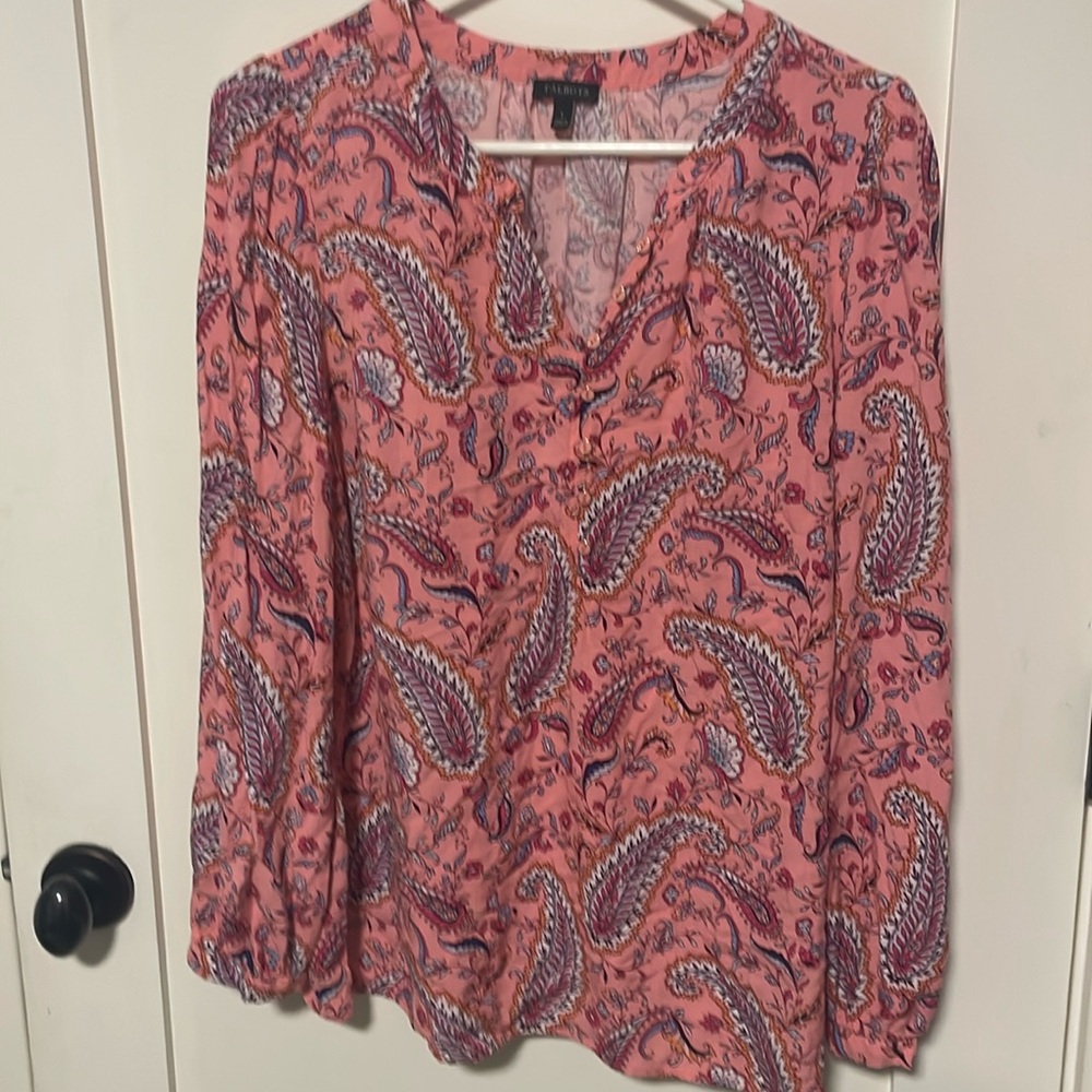 Darling pink talbot blouse size Large